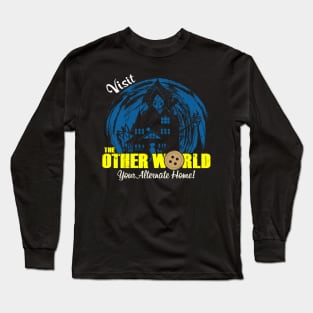 Visit The Otherworld Retro Vintage Horror Scary Movie Poster Long Sleeve T-Shirt